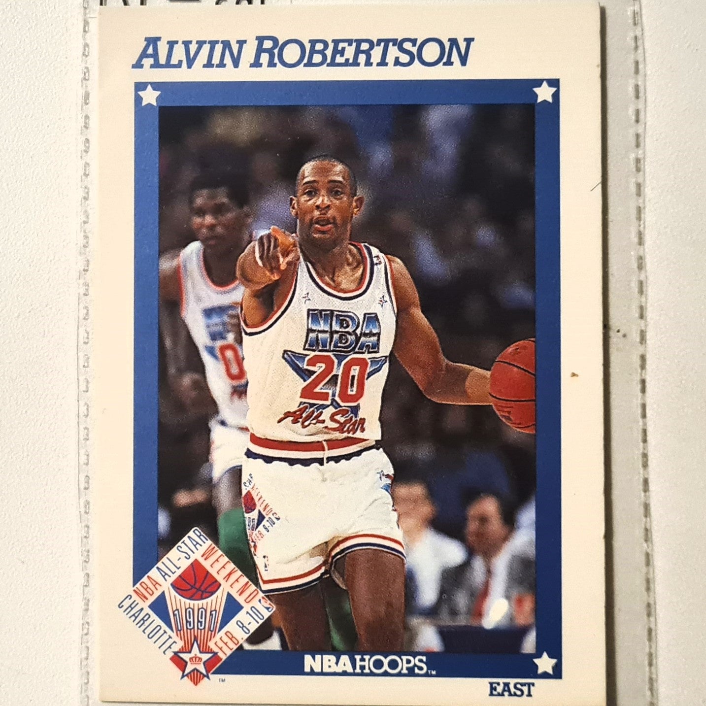 Alvin Robinson 1991 NBA Hoops all-star #258 NBA Basketball Milwaukee Bucks Excellent Sleeved