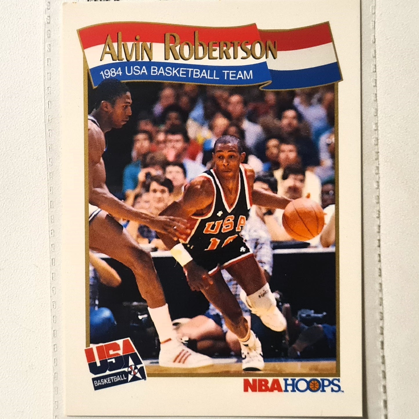 Alvin Robinson 1991 NBA Hoops USA Basketball #562 NBA Basketball Milwaukee Bucks Excellent Sleeved