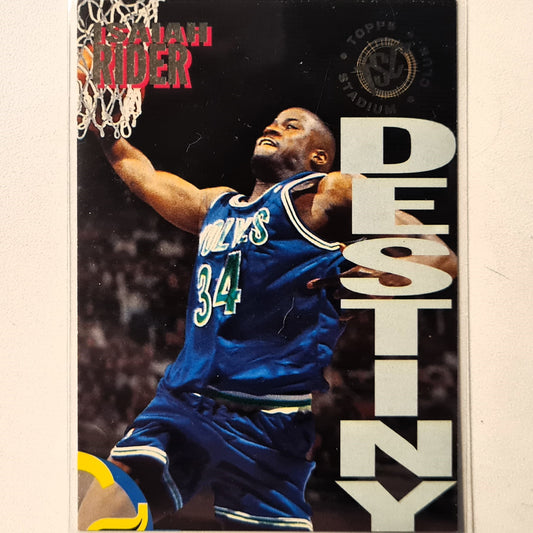 Isaiah Rider 1994 Topps Stadium Club Destiny 8B NBA Basketball Minnesota Timberwolves Excellent Sleeved