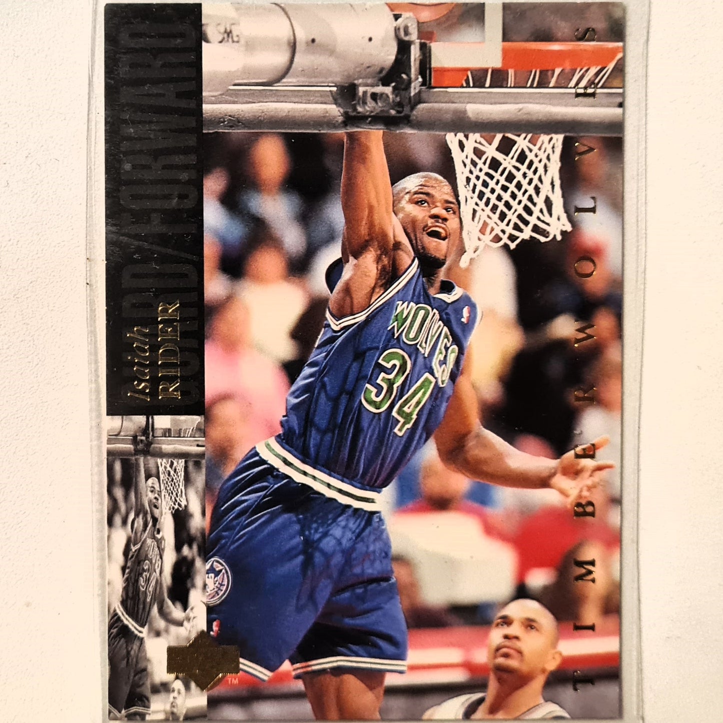 Isaiah Rider 1994 Upper-Deck Rookie RC #170 NBA Basketball Minnesota Timberwolves Excellent Sleeved