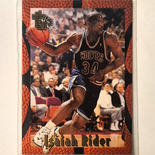 Isaiah Rider 1995 Topps MB Embossed #56 NBA Basketball Minnesota Timberwolves Excellent Sleeved