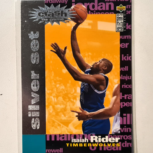 Isaiah Rider 1995 Upper-Deck Silver Set C12 NBA Basketball Minnesota Timberwolves Excellent Sleeved