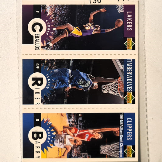 Isaiah Rider 1996 Upper-Deck Mini's M36 M50 M41 NBA Basketball Minnesota Timberwolves Excellent Sleeved