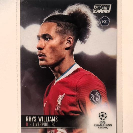 Rhys Williams 2021 Topps Champions League rookie RC #40 Soccer Football Liverpool Excellent/mint Sleeved