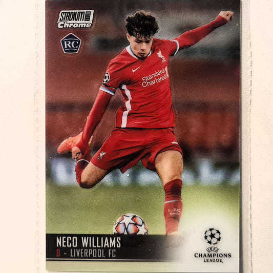 Neco Williams 2021 Topps Champions League rookie RC #27 Soccer Football Liverpool Excellent/mint Sleeved