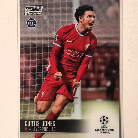 Curtis Jones 2021 Topps Champions League rookie RC #23 Soccer Football Liverpool Excellent/mint Sleeved