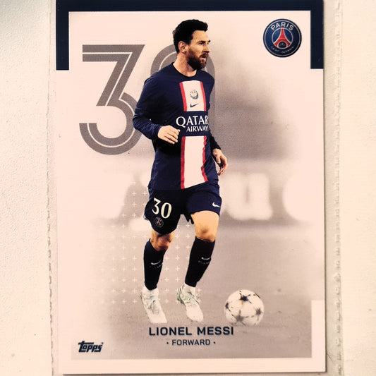 Lionel Messi 2023 Topps Paris Saint Germain curated set #30 Soccer Football Paris Saint Germain Excellent Sleeved