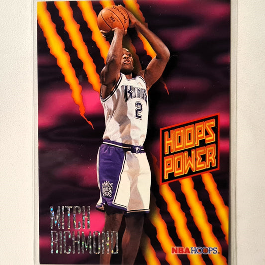 Mitch Richmond 1995 NBA Hoops Hoops Power insert PR-45 NBA Basketball Sacramento Kings Excellent sleeved