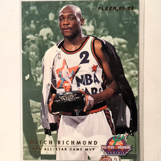 Mitch Richmond 1995 Fleer 95-96 all-star weekend MVP 13 of 13 NBA Basketball Sacramento Kings Excellent sleeved