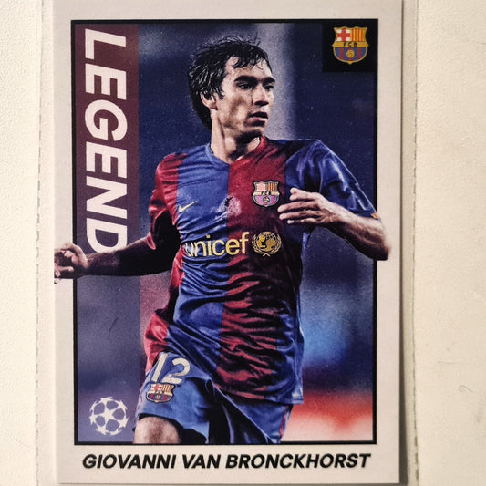 Giovanni Van Bronckhorst 2022 Topps merlin heritage 97 #140 Soccer Football Barcelona Excellent sleeved