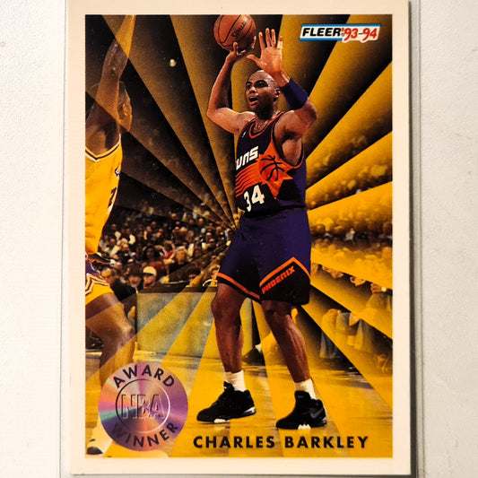 Charles Barkley 1993 Fleer 93-94 award Winner #295 NBA Basketball Phoenix Suns Excellent sleeved