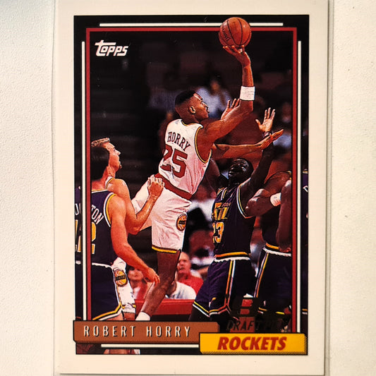 Robert Horry 1993 Topps 92 draft pick Rookie RC #308 NBA Basketball Houston Rockets Excellent sleeved