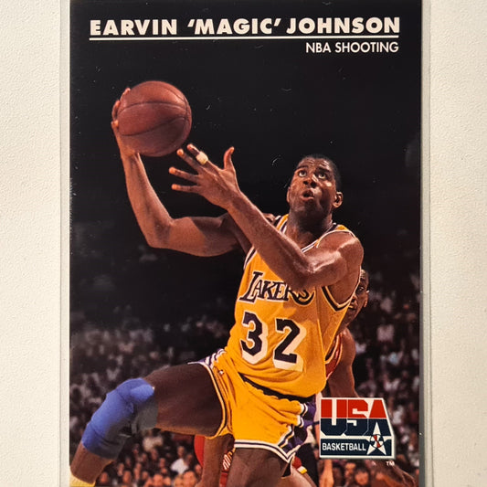 Earvin Magic Johnson 1992 Skybox NBA Basketball Rookie  #35 NBA Basketball LA Lakers Excellent Sleeved