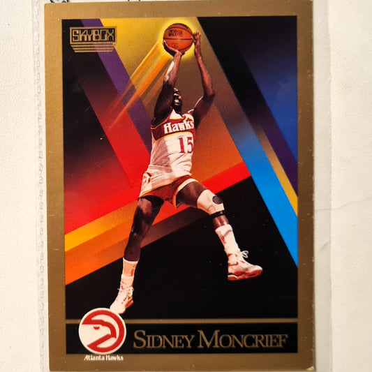 Sidney Moncrief 1990 Skybox #367 NBA Basketball Atlanta Hawks very good Sleeved