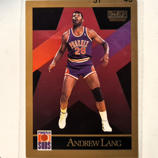 Andrew Lang 1990 Skybox #225 NBA Basketball Phoenix Suns very good Sleeved