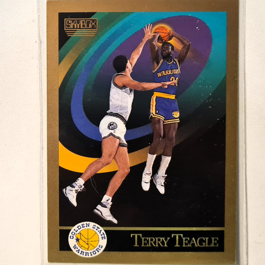 Terry Teagle 1990 Skybox #102 NBA Basketball Golden State Warriors very good Sleeved