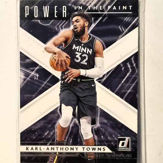Karl-Anthony Towns 2021-22 Panini Donruss power in the paint #5 NBA Basketball Minnesota Timberwolves Excellent sleeved