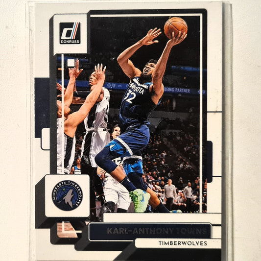 Karl-Anthony Towns 2022-23 Panini Donruss #95 NBA Basketball Minnesota Timberwolves Excellent sleeved