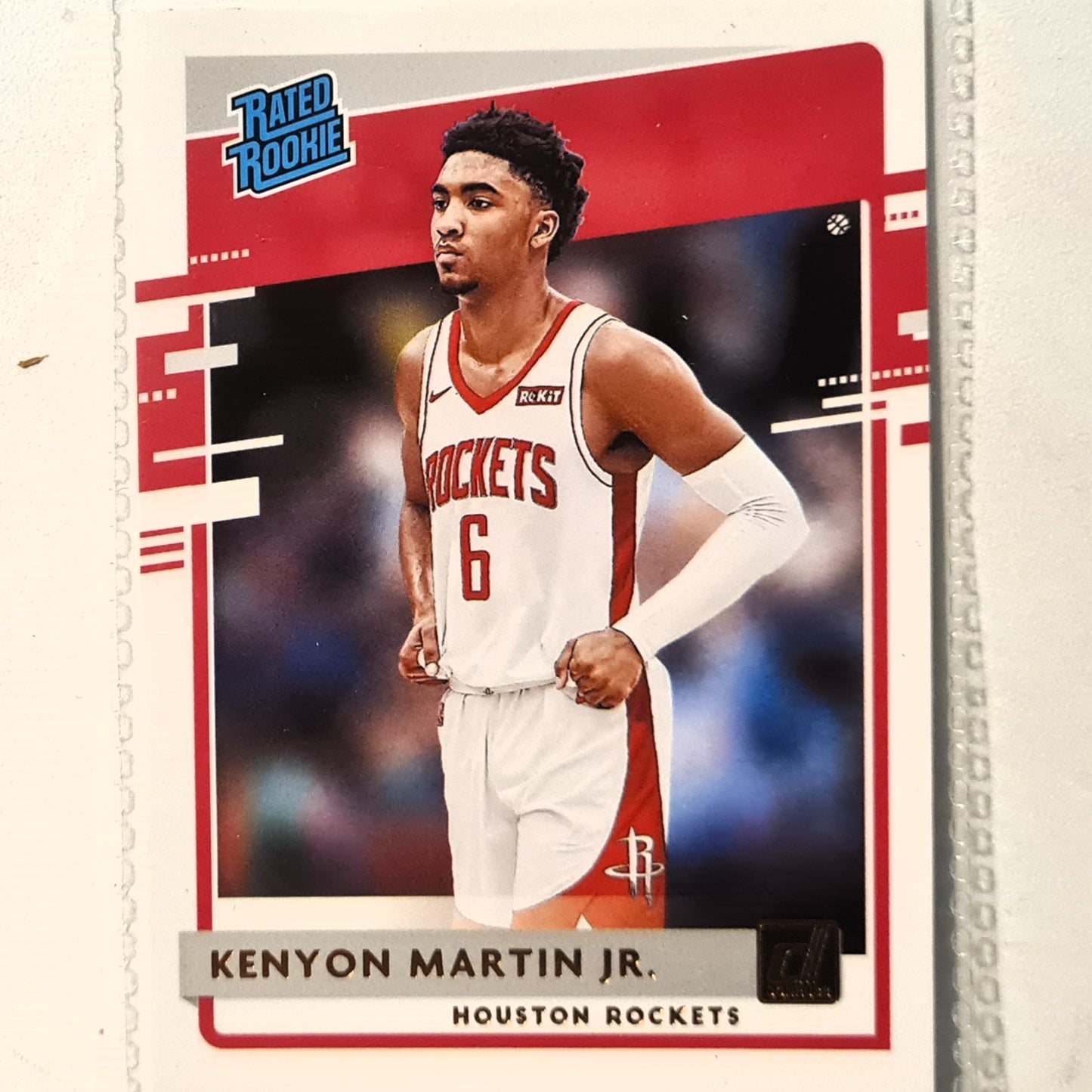 Kenyon Martin Jr 2020-21 Panini Donruss Rated Rookie RC #224 NBA Basketball Houston Rockets Excellent sleeved