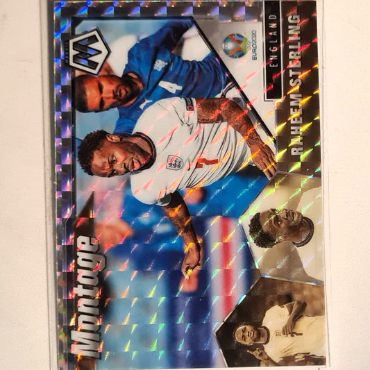 Raheem Sterling 2021 euro 2020  Panini Mosaic Montage Prizm #6 Soccer football England Excellent sleeved