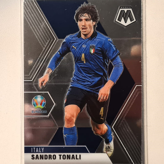 Sandro Tonali 2021 euro 2020  Panini Mosaic #133 Soccer football Italy Excellent sleeved