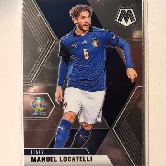 Manuel Locatelli 2021 euro 2020  Panini Mosaic #134 Soccer football Italy Excellent sleeved