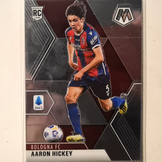 Aaron Hickey 2020-21 Panini Mosaic serie A Rookie RC #29 Soccer football Bologna Excellent sleeved