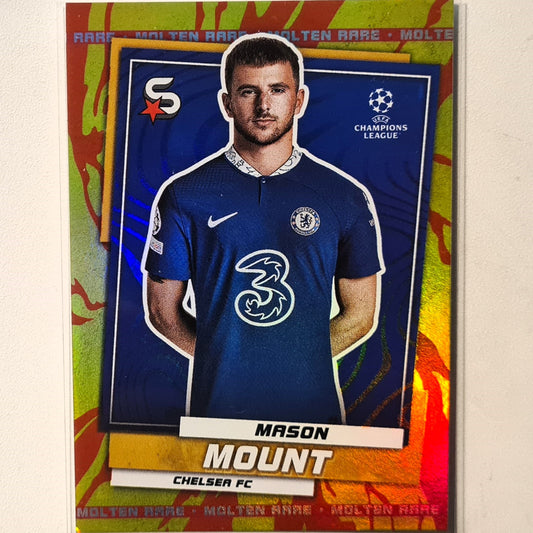 Mason Mount 2023 Topps Soccer Molten Rare #50 Soccer football Chelsea Excellent sleeved