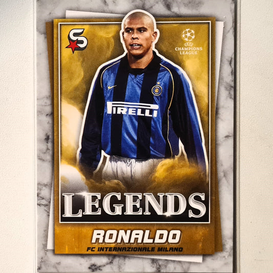 Ronaldo 2023 Topps Soccer superstars Legends #199 Soccer football Inter Milan Excellent sleeved