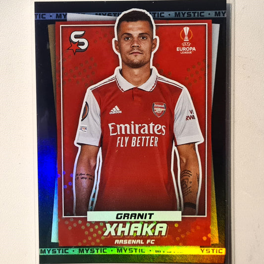 Granit Xhaka 2023 Topps Soccer superstars Mystic #161 Soccer football Arsenal Excellent sleeved