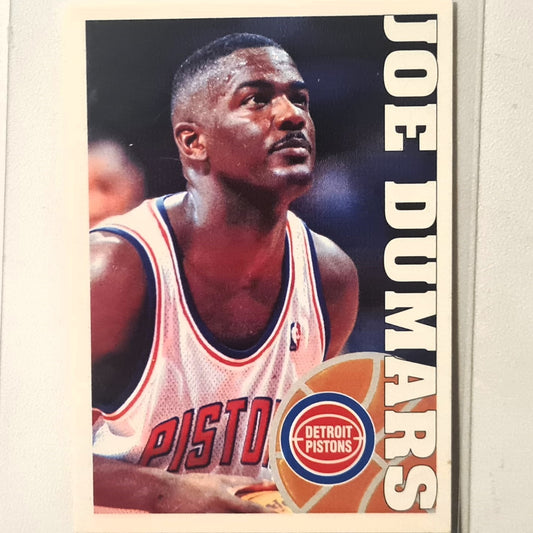 Joe Dumars 1995 Panini Sticker 95-96 European #101 NBA Basketball Detroit Pistons Excellent Sleeved