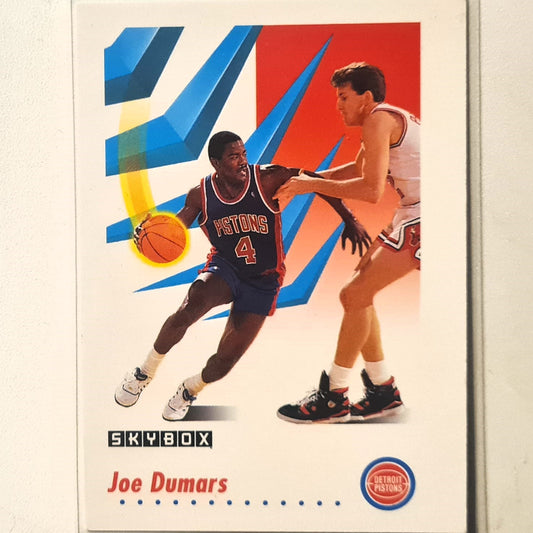 Joe Dumars 1991 Skybox  #81 NBA Basketball Detroit Pistons Excellent Sleeved