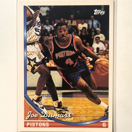 Joe Dumars 1994 Topps #351 NBA Basketball Detroit Pistons Excellent Sleeved