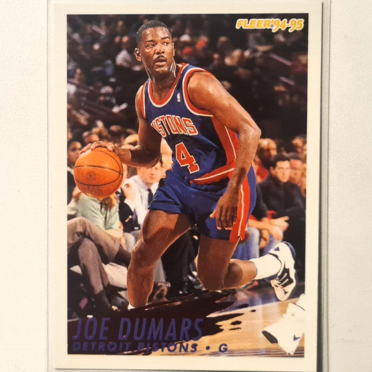 Joe Dumars 1995 Fleer 94-95 #66 NBA Basketball Detroit Pistons Excellent Sleeved