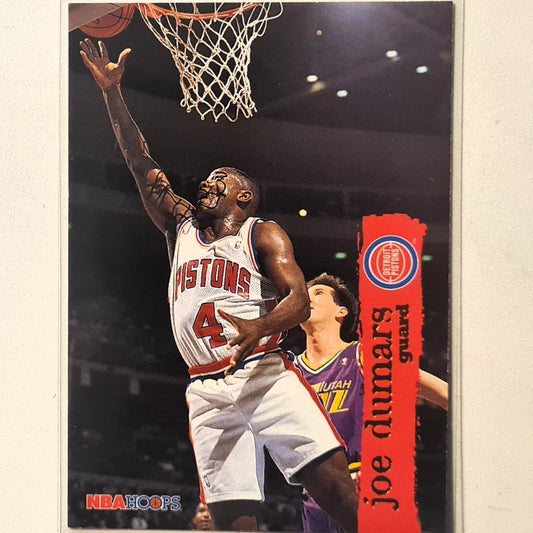 Joe Dumars 1995 NBA Hoops #45 NBA Basketball Detroit Pistons Excellent Sleeved