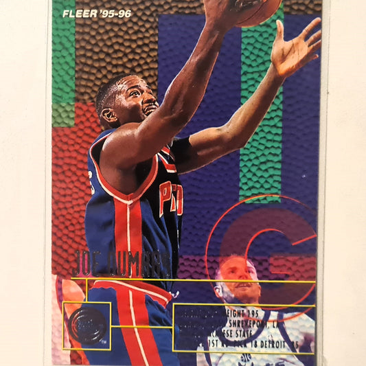 Joe Dumars 1995 Fleer 95-96 #50 NBA Basketball Detroit Pistons Excellent Sleeved