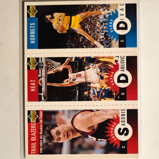 Sasha Danilovic Divac Sabonis 1996 Upper-Deck Mini's M39 M42 M69 NBA Basketball Miami Heat Excellent sleeved