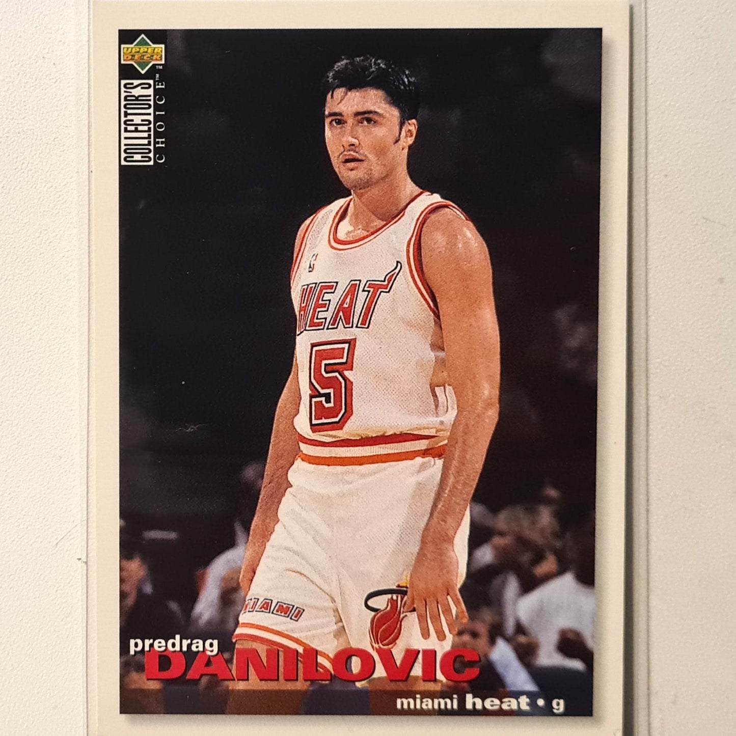 Sasha Danilovic 1995 Upper-Deck Rookie RC #54 NBA Basketball Miami Heat Excellent sleeved