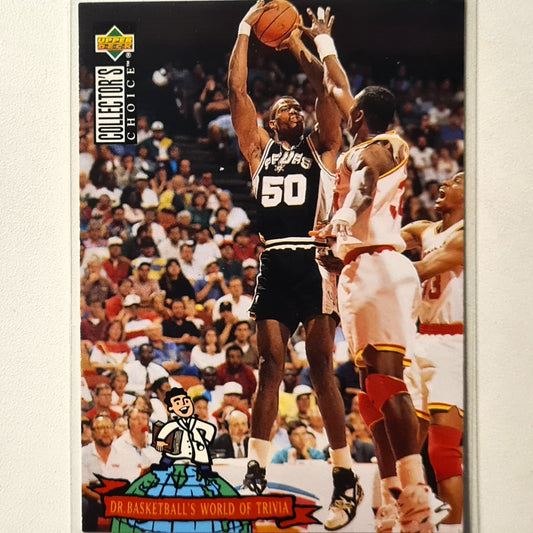 David Robinson 1994 Upper-Deck world of trivia #403 NBA Basketball San Antonio Spurs Excellent sleeved