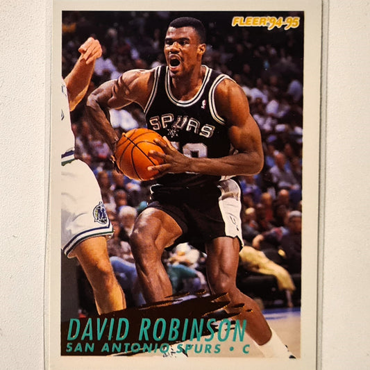 David Robinson 1995 Fleer 94-95 gold/bronze splash variant #212 NBA Basketball San Antonio Spurs Excellent sleeved