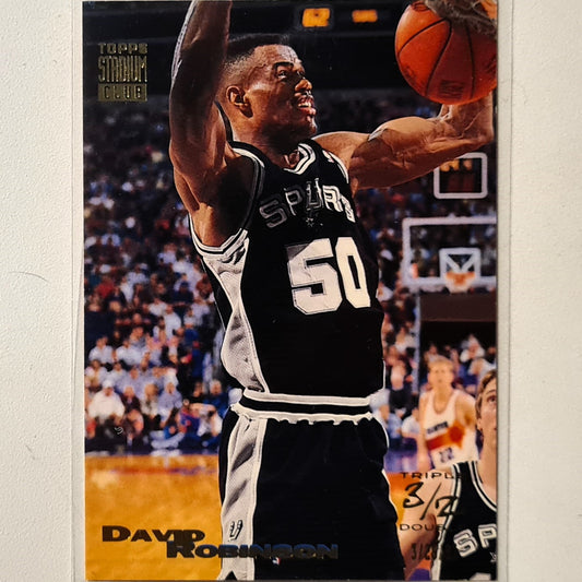 David Robinson 1993 Topps Stadium Club Triple Double #10 NBA Basketball San Antonio Spurs Excellent sleeved