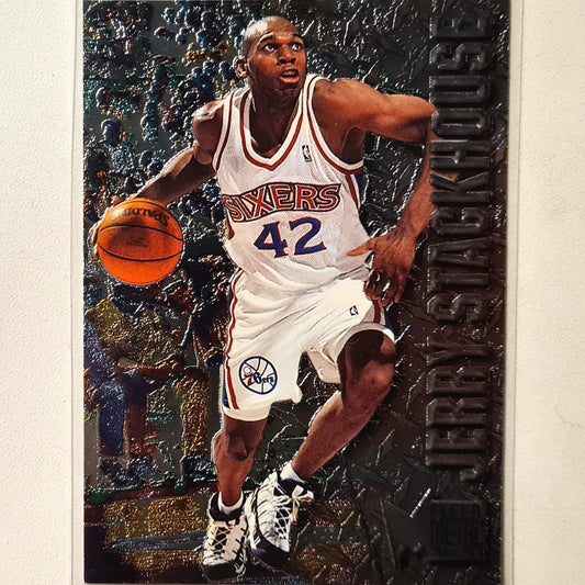 Jerry Stackhouse 1996 Fleer Metal 96-97  #73 NBA Basketball Philadelphia 76ers Excellent sleeved
