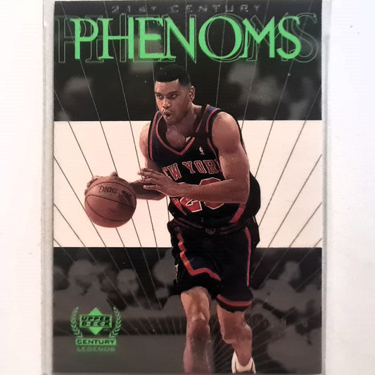 Allan Houston 1998 Upper Deck 21st Century Legends Phenoms #76 NBA Basketball New York Knicks Excellent Sleeved