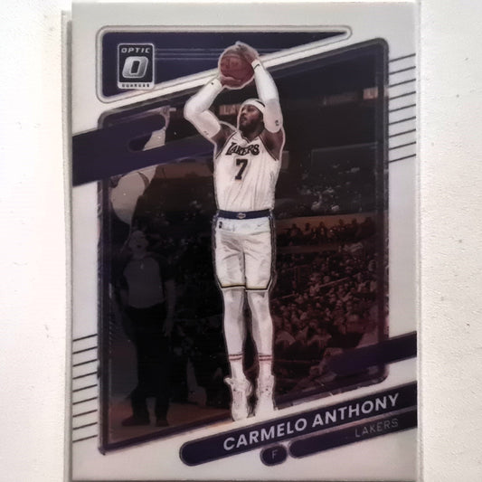 Carmelo Anthony 2021-22 Panini Donruss Optic #109 NBA Basketball LA Lakers Excellent sleeved