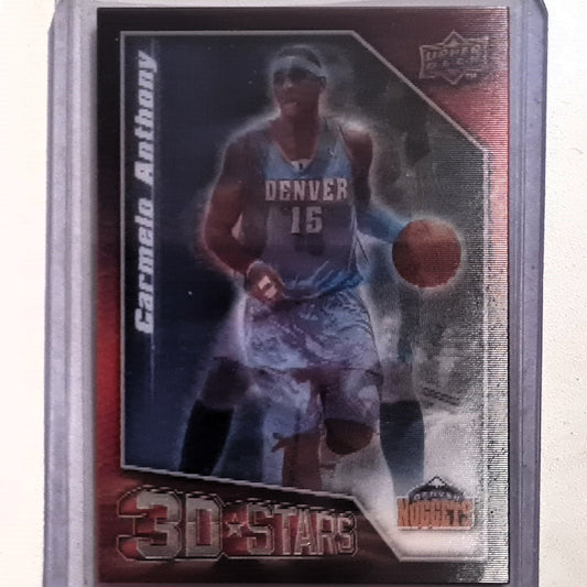 Carmelo Anthony 2009-10 Upper-Deck 3D Stars 3D-CA NBA Basketball Denver Nuggets Excellent sleeved