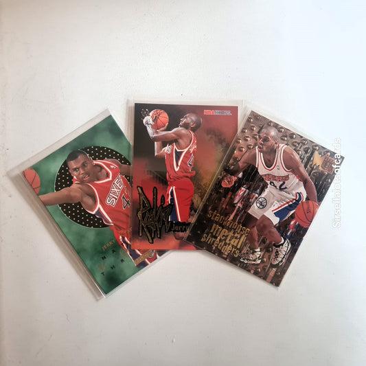 Jerry Stackhouse card bundle inc rare inserts NBA Basketball Philadelphia 76ers Excellent Sleeved NBA017