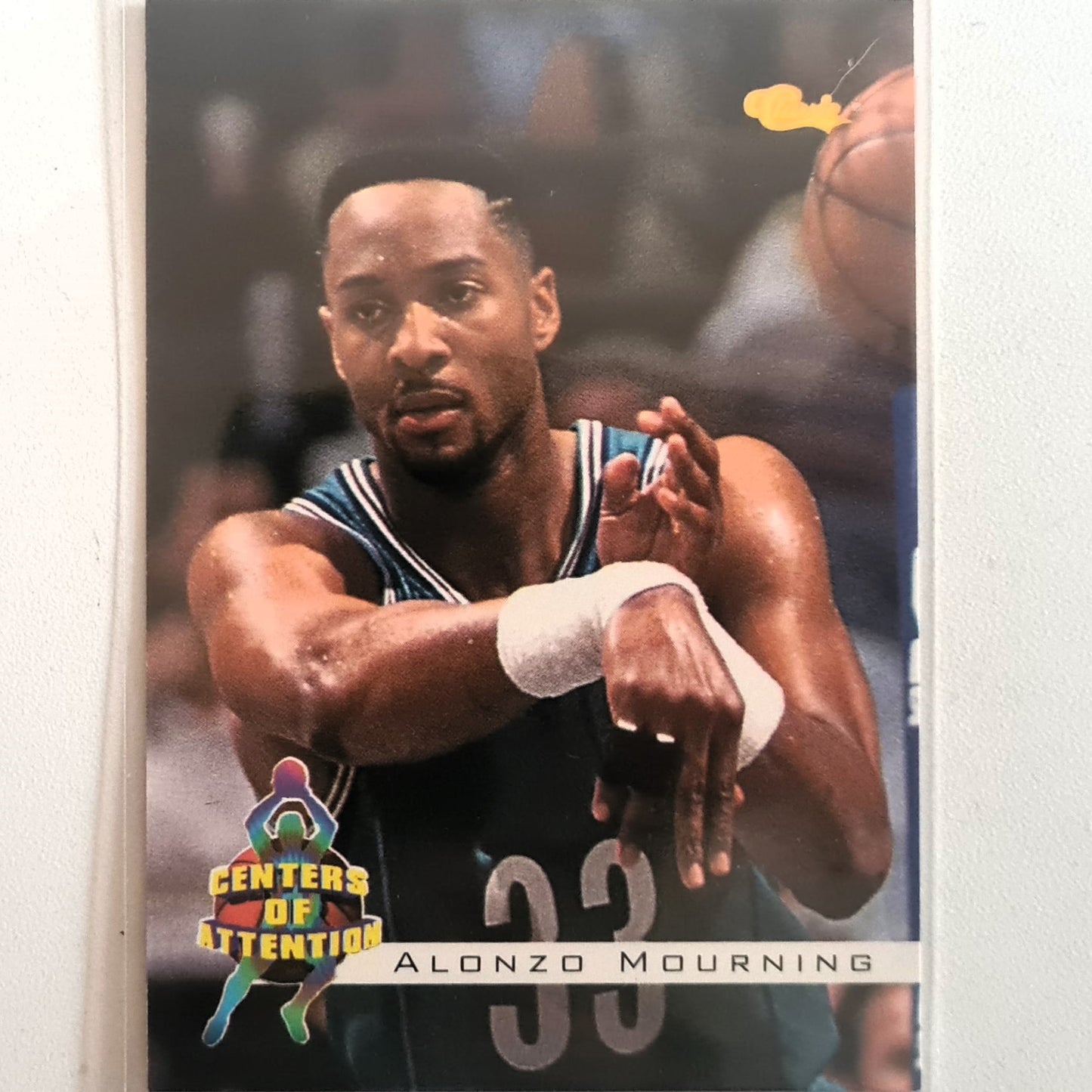 Alonzo Mourning 1994 Classic Centers of attention #68 NBA Basketball Charlotte Hornets Excellent Sleeved