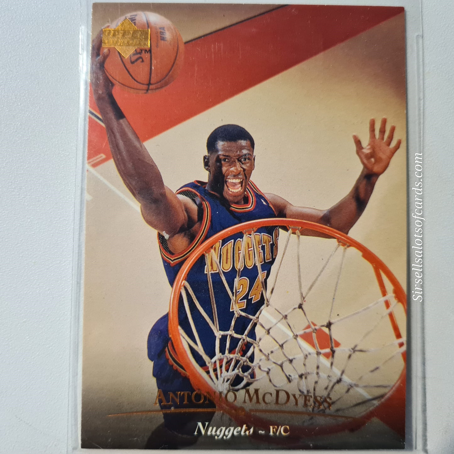 Antonio McDyess 1995 Upper-Deck  #135 NBA Basketball Denver Nuggets Excellent Sleeved