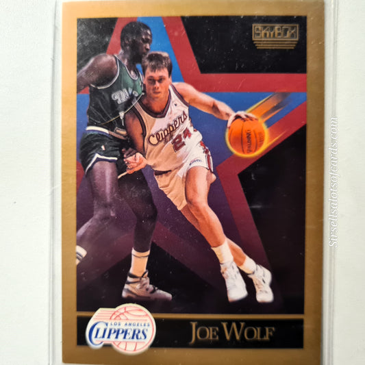 Joe Wolf 1990 Skybox #133 NBA Basketball Los Angeles Clippers Excellent Sleeved