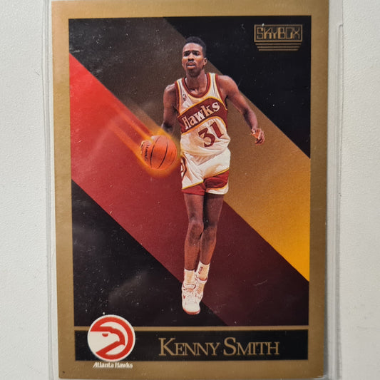 Kenny Smith Smith 1990 Skybox 8 NBA Basketball Atlanta Hawks Excellent Sleeved